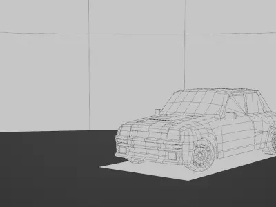 Renault 5 Turbo Low-poly 3D model