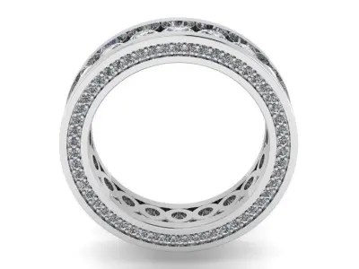 Channel Setting Wedding Band 4045 3D print model