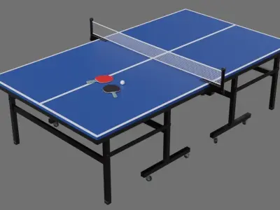 Ping Pong Table 2A Low-poly 3D model