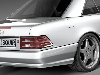 Mercedes-Benz SL500 r129 1989-2001 3D model