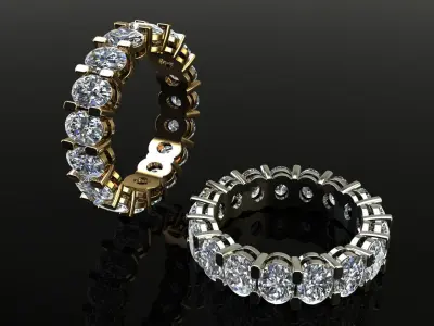 Women Rings 3 Prices all sizes bend collection jewelry 3D print model