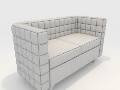 Sofa 2 Seater 8 3D model