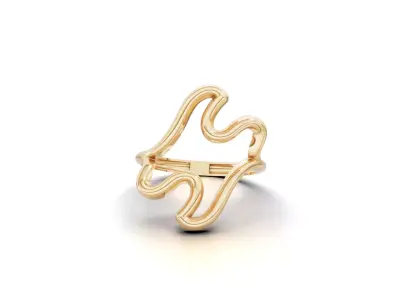 Minimal Abstract Ring 50 3D print model