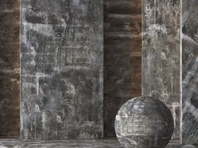 2 Aged Concrete Material 8K-Seamless - Tileable-No 55 3D model