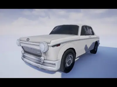 Stylized Cars Low-poly 3D model