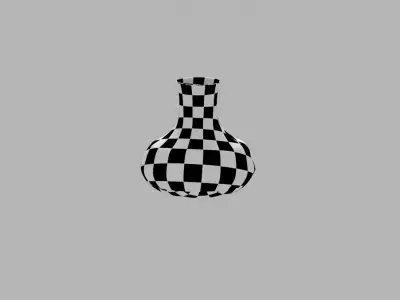 vase-PBR- concrete vase Free 3D model