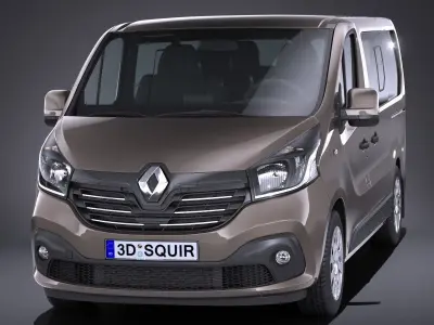 Renault Trafic Passenger 2015-2018 3D model