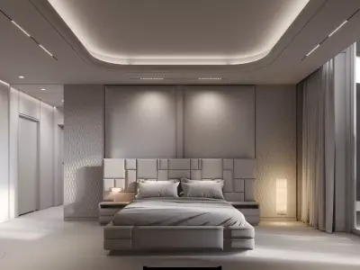 Modern Luxury Bedroom 3D model