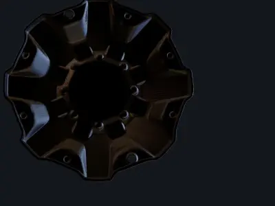 truck tire cover whell 3D print model
