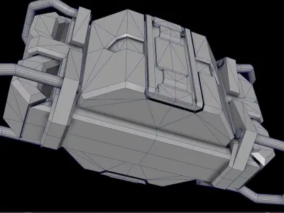 Sci fi device - Cyberpunk design - PBR   Low-poly 3D model