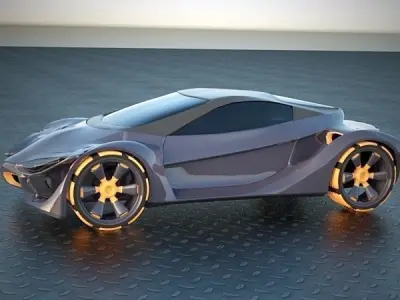 E futurOn concept car 3D model