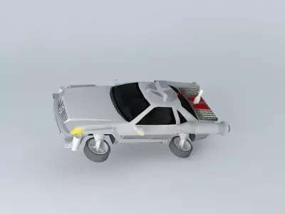 Mercedes Benz Time Machine Flying Mode Free 3D model
