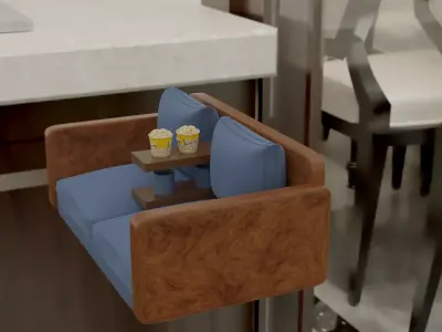 MY MODEL OF SOFA Low-poly 3D model