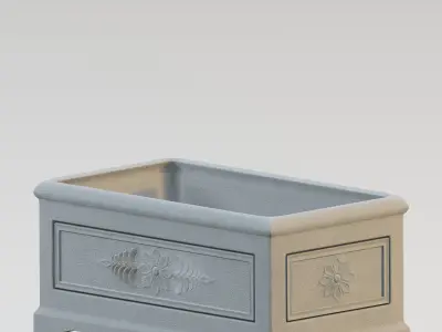 Garden urn planter42 3D model