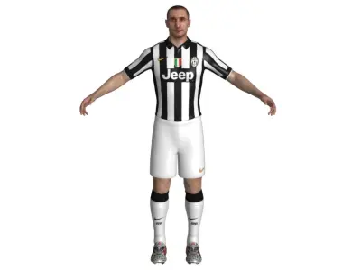 Football Player 05 Low-poly 3D model