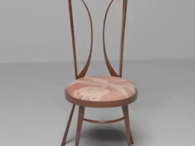Art nouveau chair Free 3D model Free 3D model