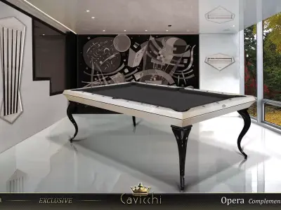 EXCLUSIVE POOL TABLE CAVICCHI OPERA BILLIARD 8ft  Free 3D model