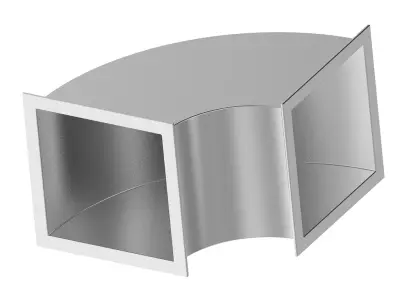 HVAC Square Elbow Duct 3D print model