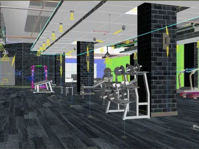 Gym Model best gyms in chennai 3D model