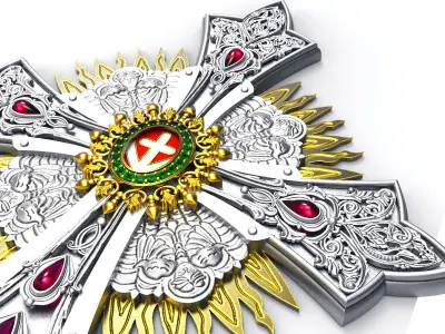 Armenian church cross  488 3D print model