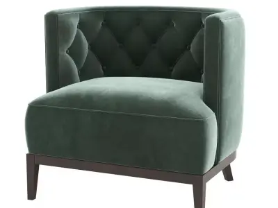 Bourbon Armchair Brabbu 3D model