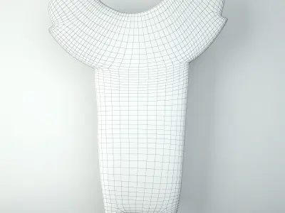 Vintage Wood Splash Board from Papua New Guinea 3D model