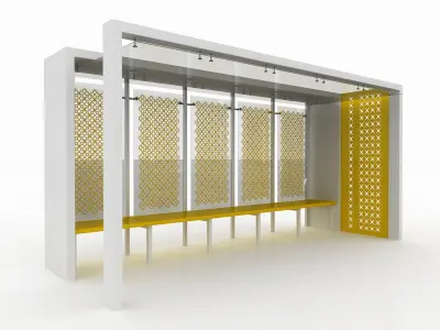 BUS STATION 10 3D model