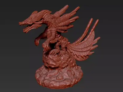 dragon sculpture 3D print model