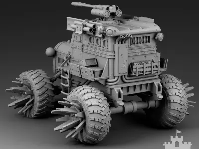All-terrain vehicle 3D print model