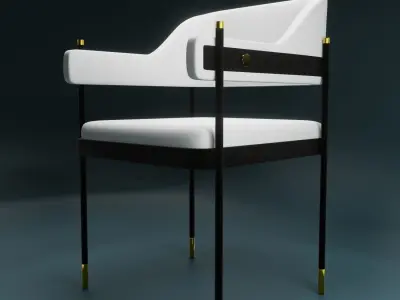 modern dining Chair Free 3D model