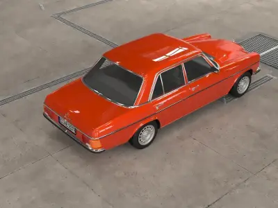 1968-1975 model Mercedes Benz W115 sedan car  3D model