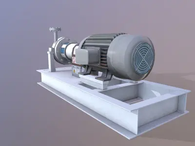 Pump 3D Model Low-poly 3D model