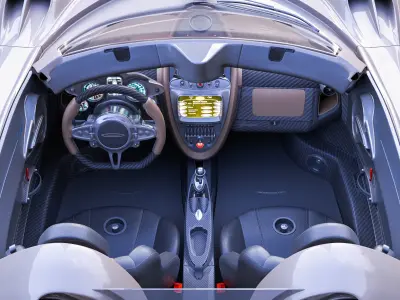 Pagani Huayra Low-poly 3D model 3D model