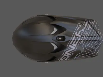 Oneal Motocross Racing Helmet Low-poly 3D model