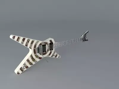 Dean ML Dimebag model guitar Free 3D model