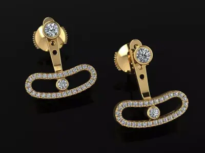 Messika Move Earrings 3D print model