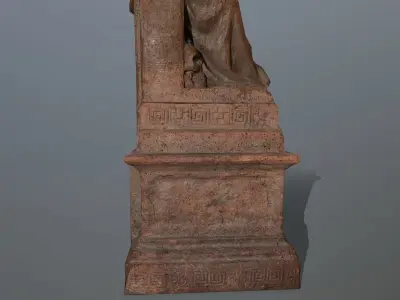 statue Low-poly 3D model