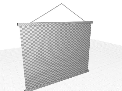 Blended Fabric Hohl Wall Hanging  3D model