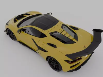 Chevrolet Corvette ZR1 2025 Game and Cinematic Ready Realistic Low-poly 3D model