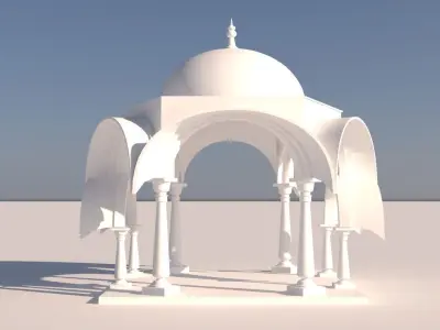 Rajasthani Dome 3D model