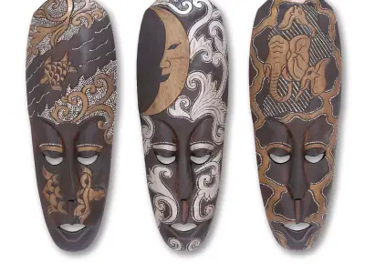 African masks  3D model