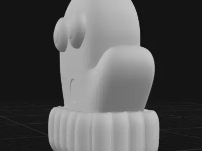 shocked face 3D print model