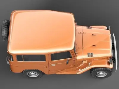 toyota land cruiser fj40 1960-1984 3D model