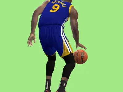 3D Rigged Andre Iguodala Golden State Warriors NBA 3D model
