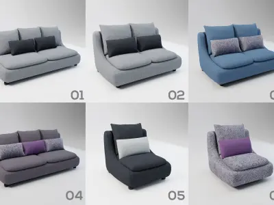 Sofa Bundle Pack -  60 Models Collection