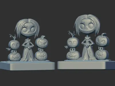 hallowen pumpkin decor  3D print model