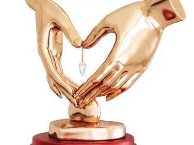 Gift figurine of Hands 3D model