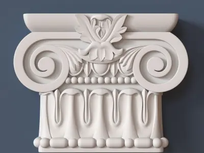 10 Pilaster Capitals Collection 3D model