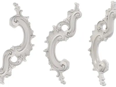 Classic carved 142 3D model