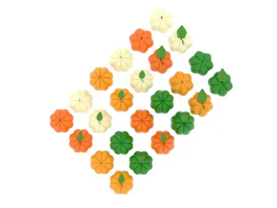 Pumpkin Marzipans Set 3D model